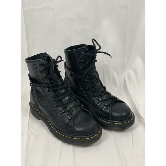 Dr Martens Coralline Women’s Black Combat Lace Up Boots US size 5 Grunge Goth - Picture 9 of 11